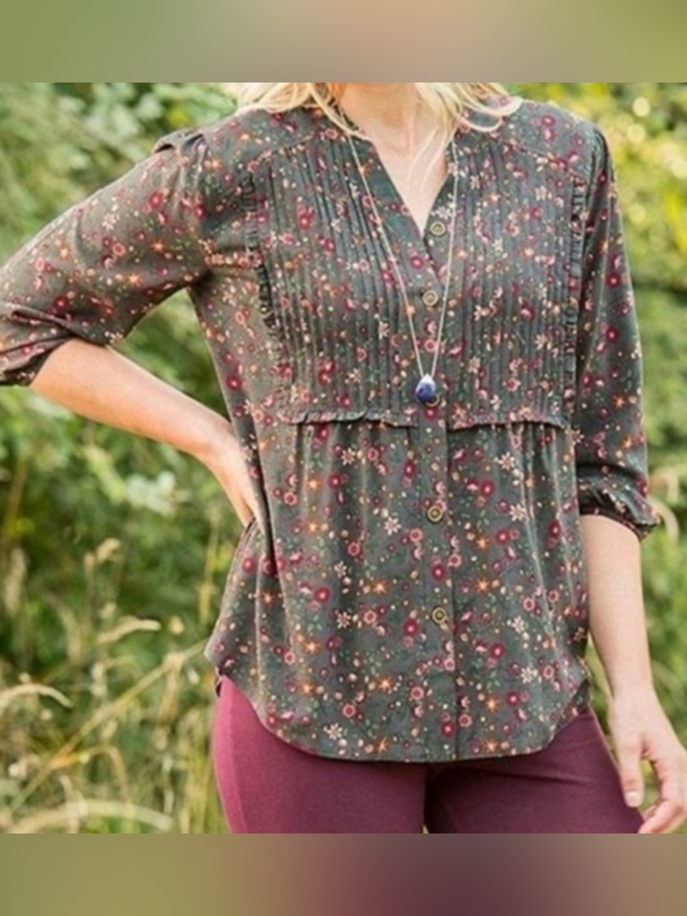 Matilda Jane Afternoon Stroll Top - EUC
